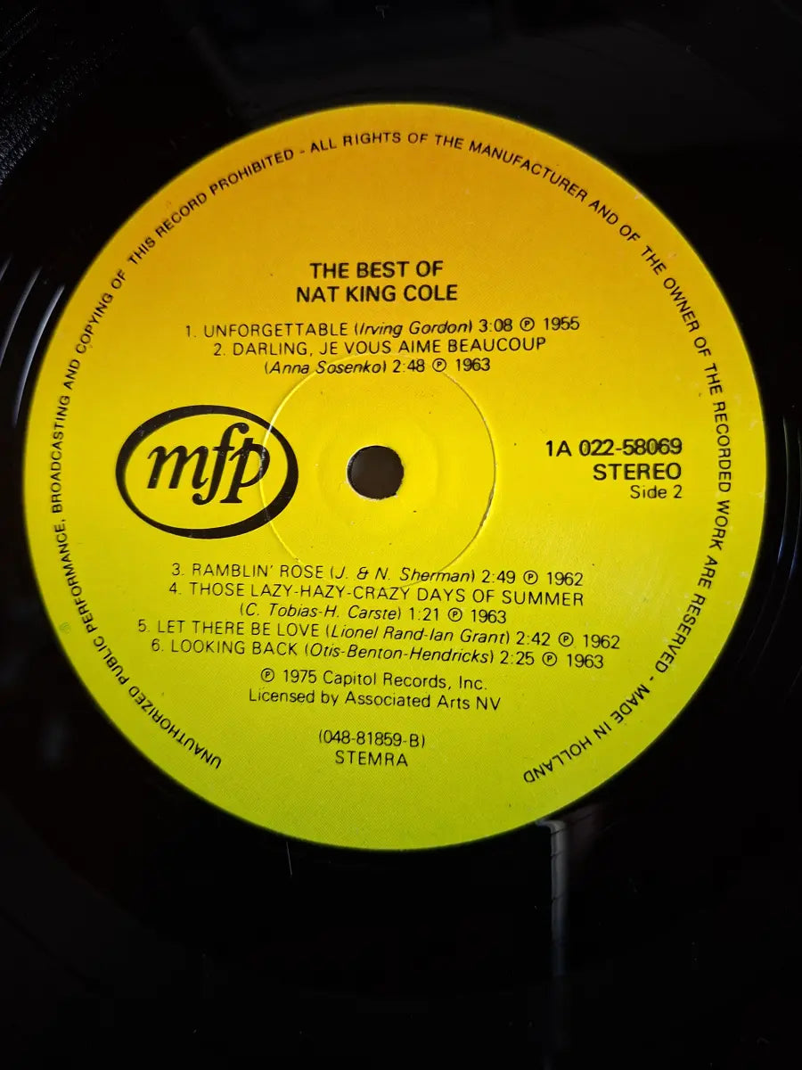 Nat King Cole – The Best Of Nat King Cole