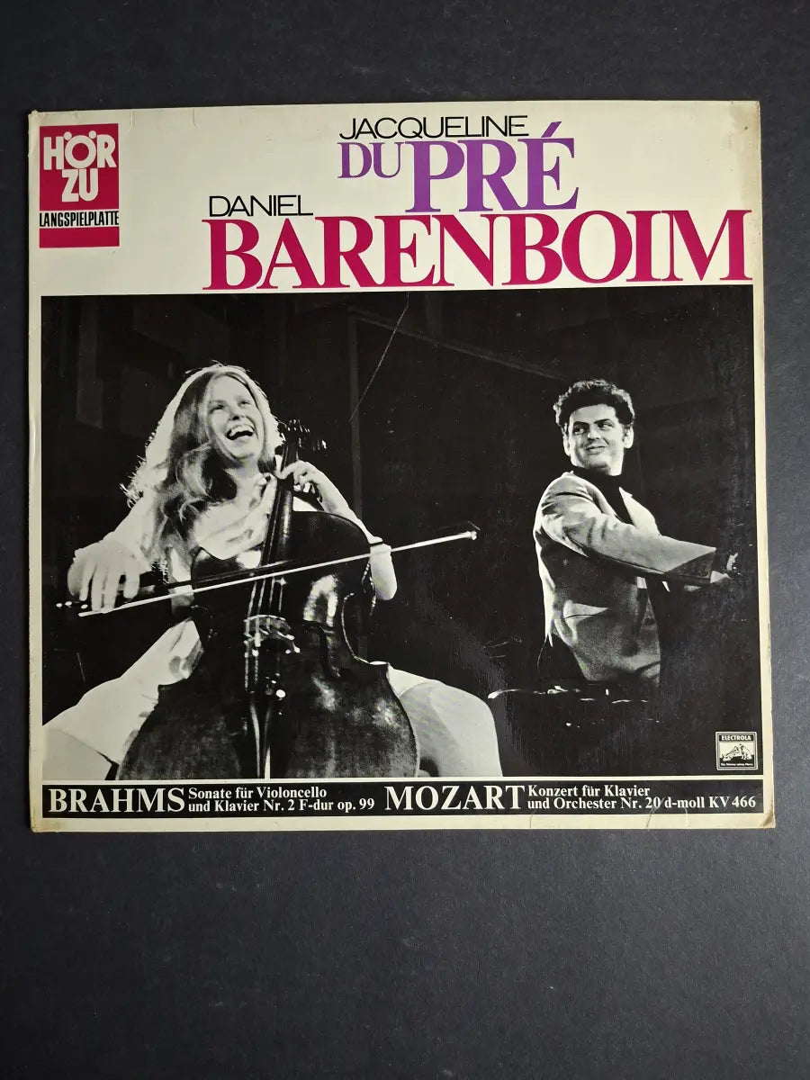 Jacqueline du Pré, Daniel Barenboim - Brahms / Mozart – Sonate Für Violoncello Und Klavier Nr. 2 F-Dur Op. 99 / Konzert Für Klavier Und Orchester Nr. 20 D-Moll KV 466