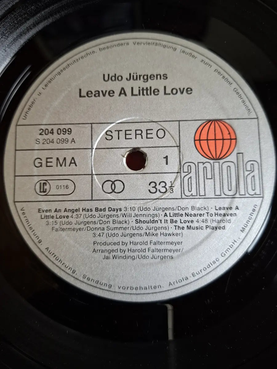 Udo Jürgens – Leave A Little Love