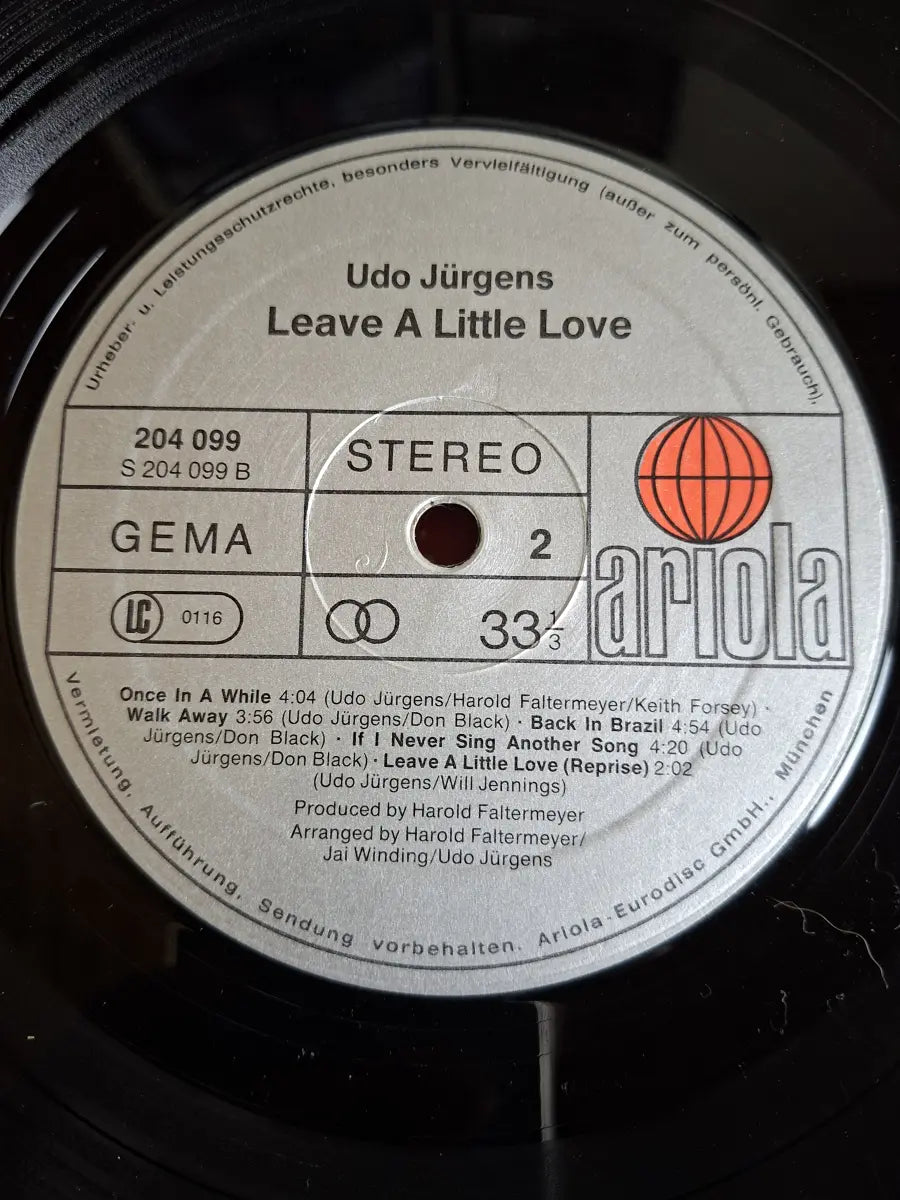 Udo Jürgens – Leave A Little Love