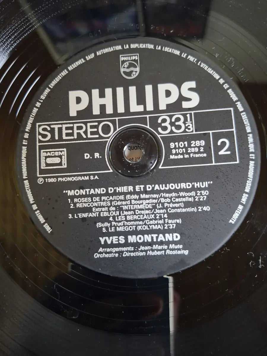 Yves Montand – Montand D'hier Et D'aujourd'hui