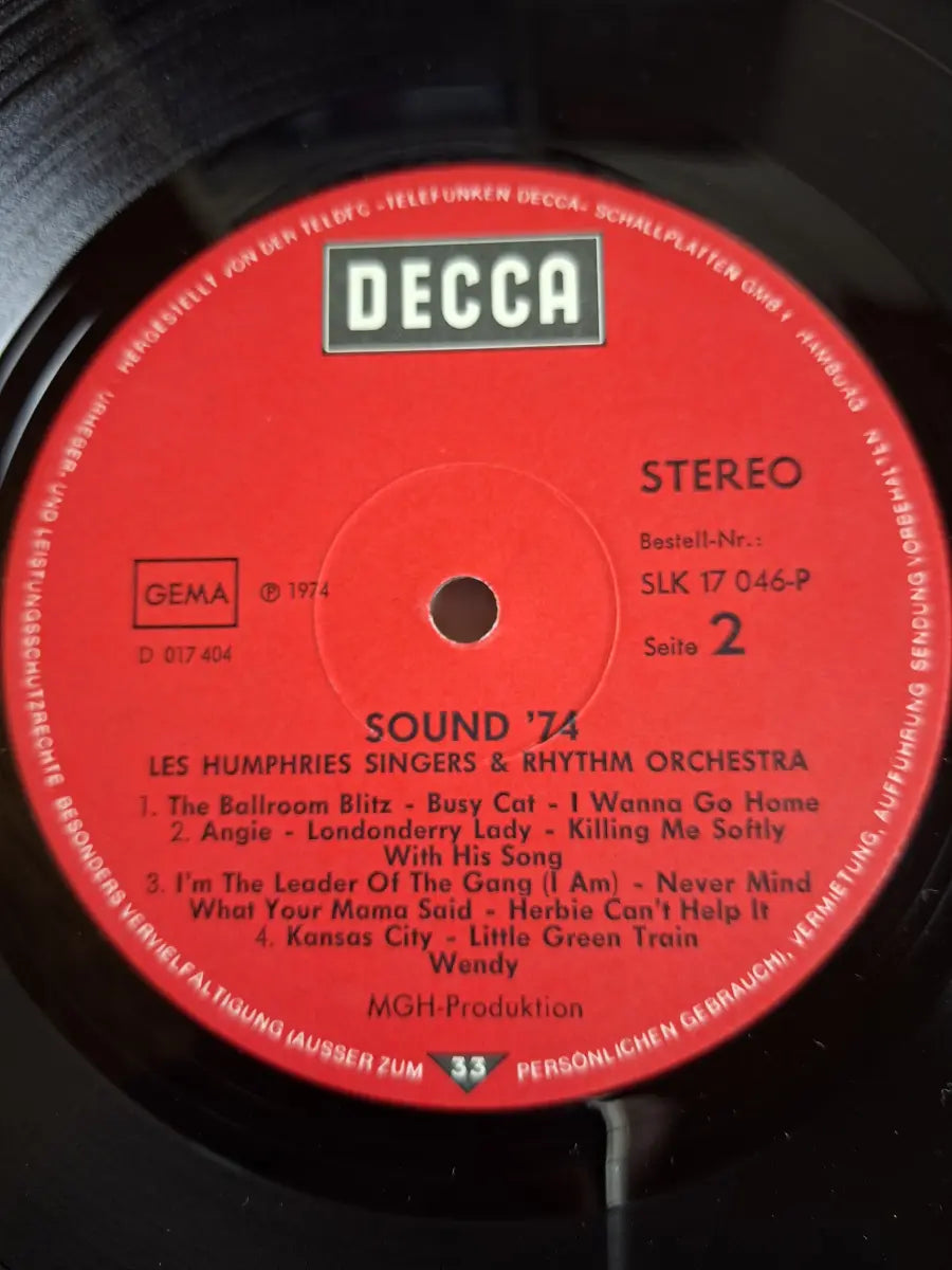 The Les Humphries Singers & Rhythm-Orchestra – Sound '74