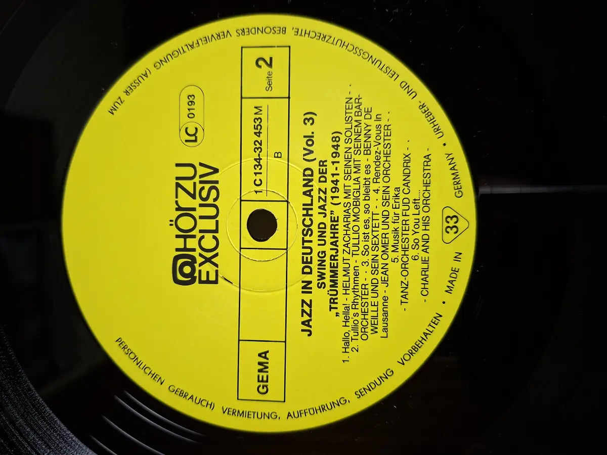 Jazz In Deutschland, Vol. 3 - Swing & Jazz Der "Trümmerjahre" (1941-1948)