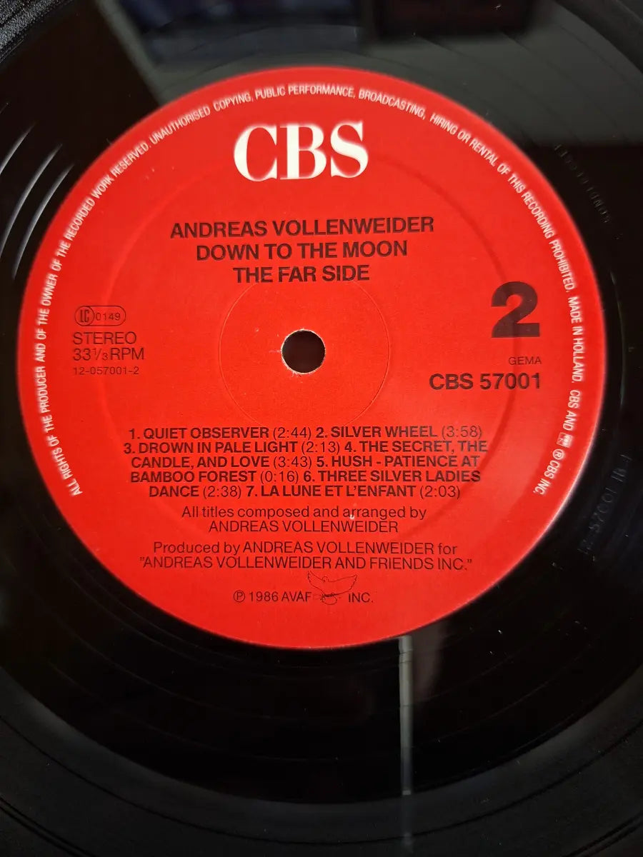 Andreas Vollenweider – Down To The Moon