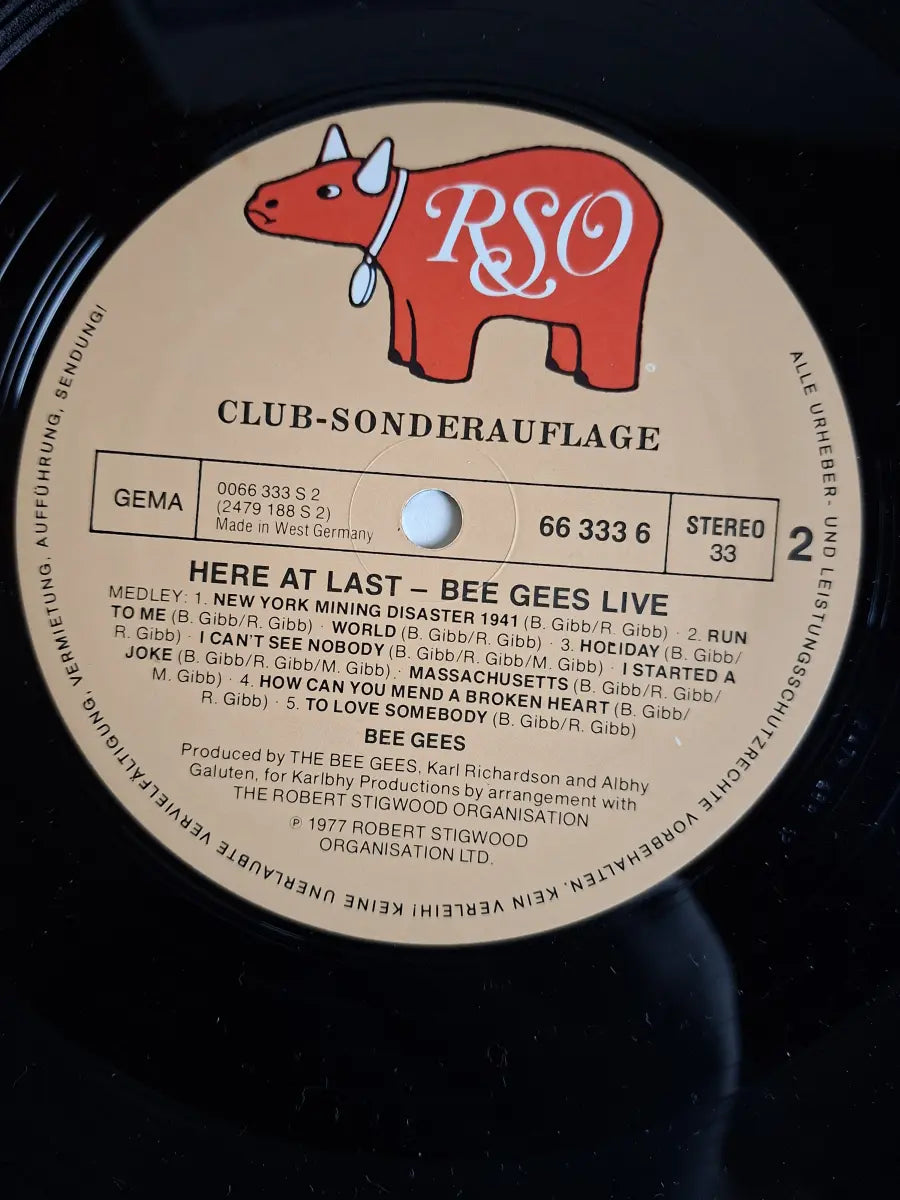 Bee Gees – Here At Last... Bee Gees... Live (Club Sonderedition)