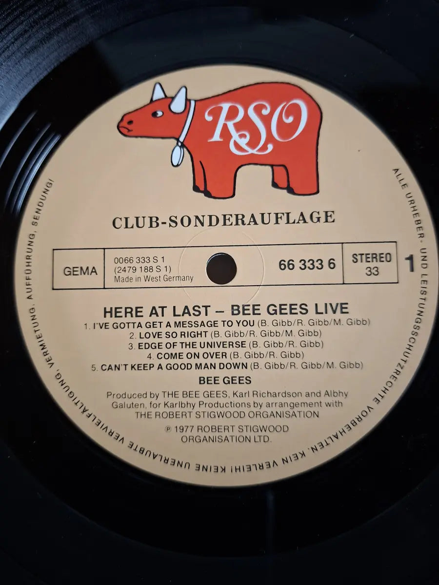 Bee Gees – Here At Last... Bee Gees... Live (Club Sonderedition)