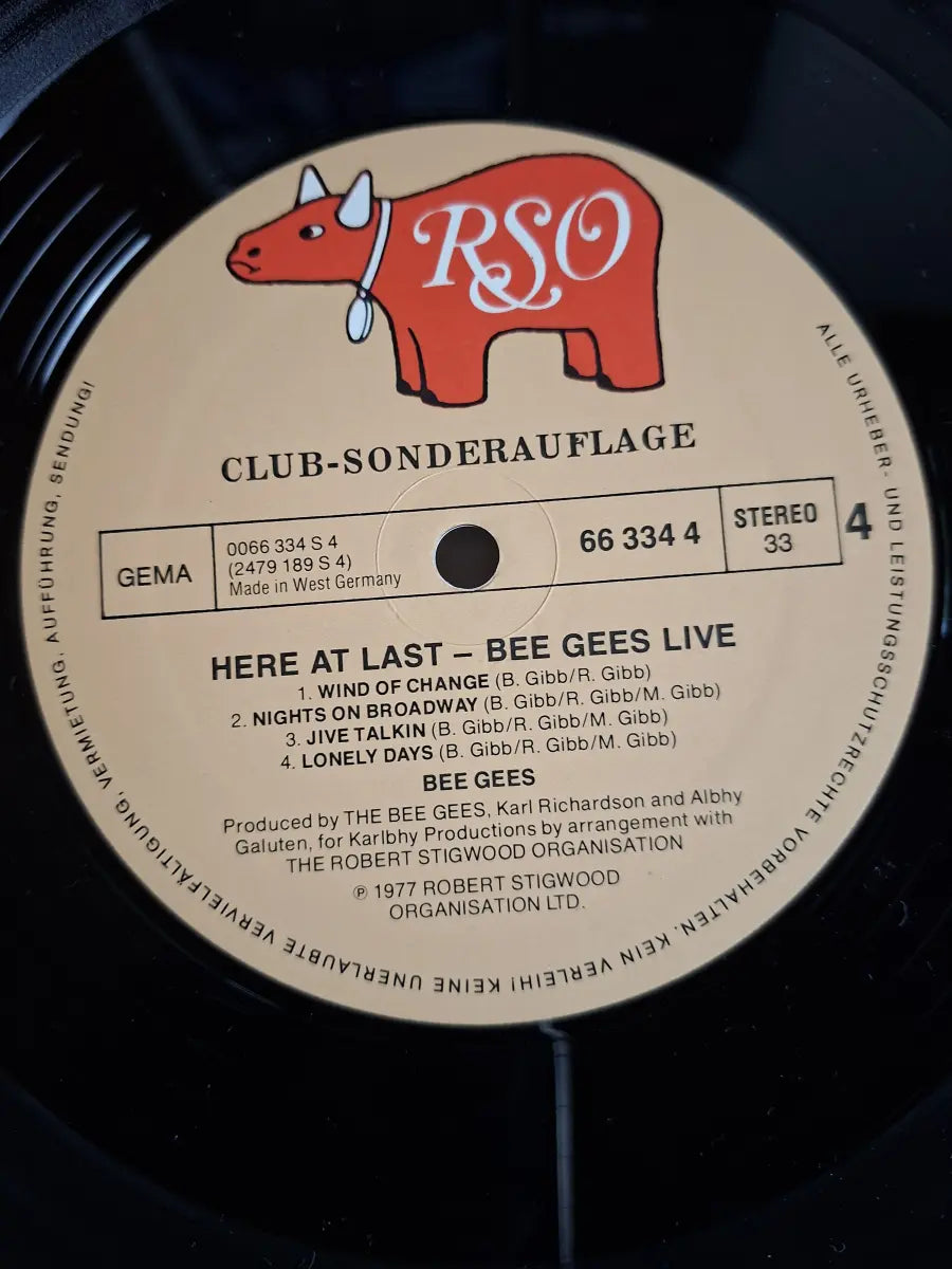 Bee Gees – Here At Last... Bee Gees... Live (Club Sonderedition)