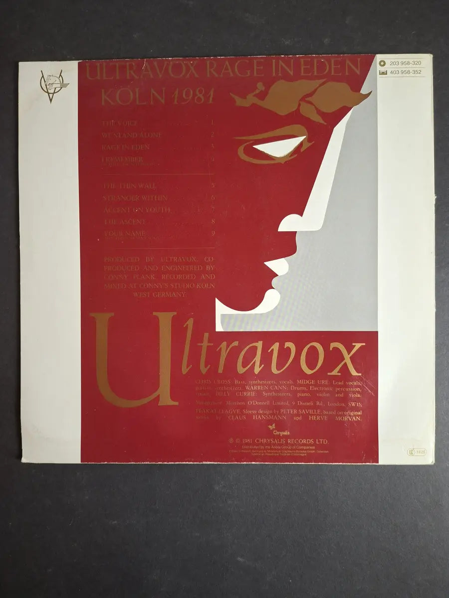 Ultravox – Rage In Eden