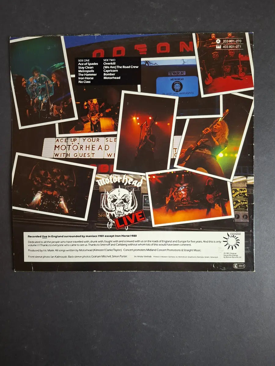 Motörhead – No Sleep 'til Hammersmith