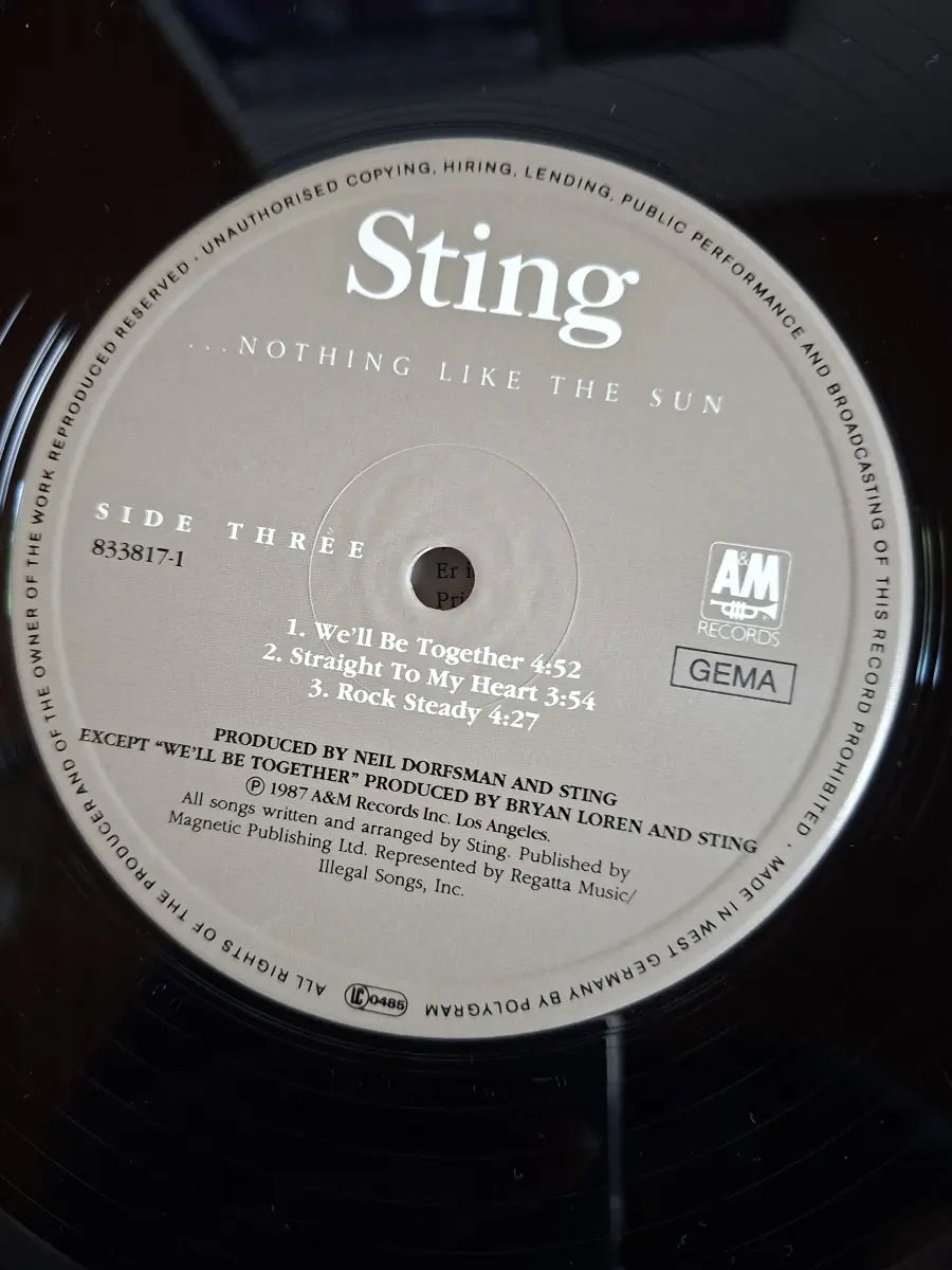 Sting – ...Nothing Like The Sun