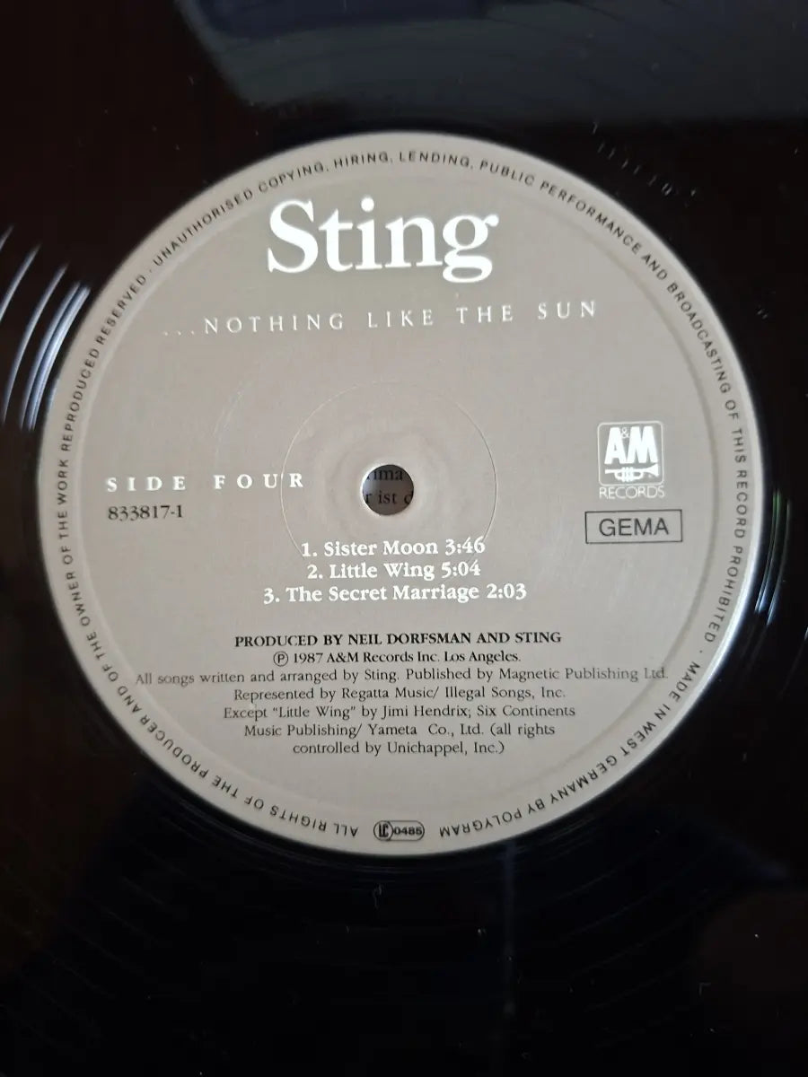 Sting – ...Nothing Like The Sun