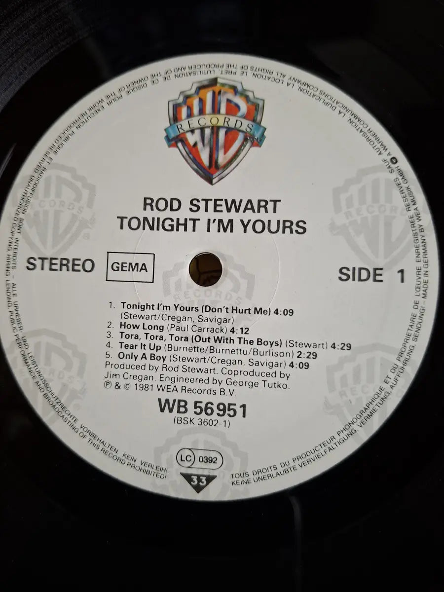 Rod Stewart – Tonight I'm Yours