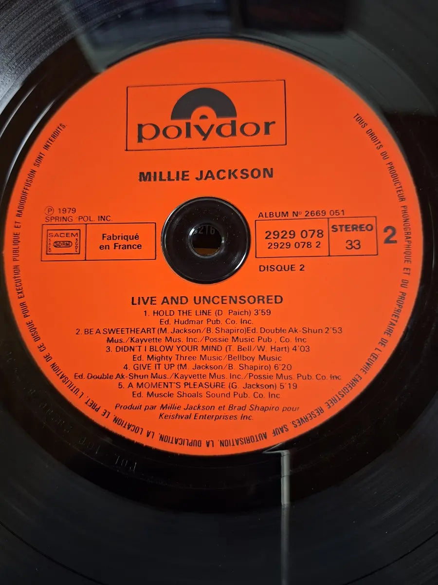 Millie Jackson – Live And Uncensored