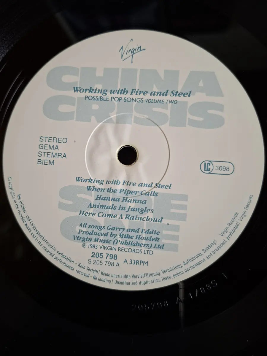 China Crisis – Working With Fire And Steel (Possible Pop Songs Volume Two)
