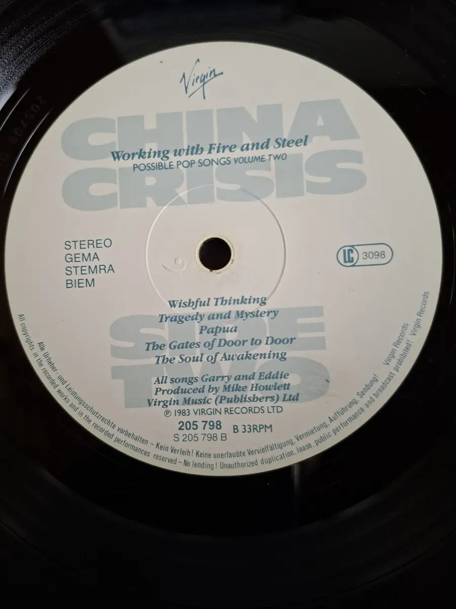 China Crisis – Working With Fire And Steel (Possible Pop Songs Volume Two)