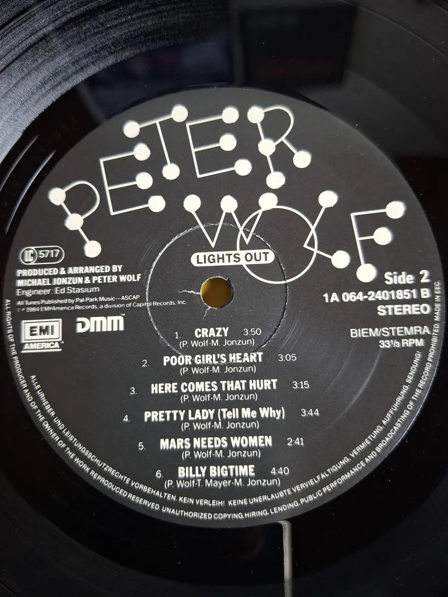Peter Wolf – Lights Out