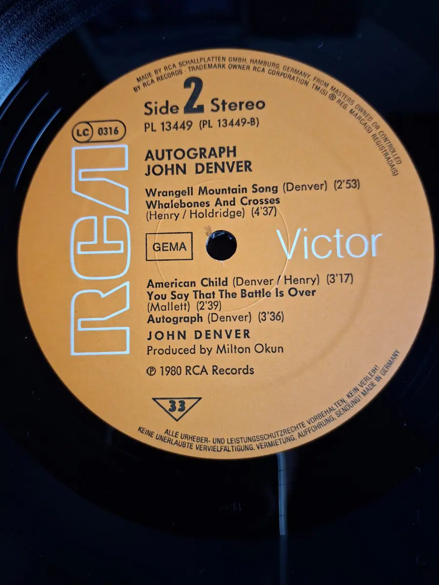 John Denver – Autograph