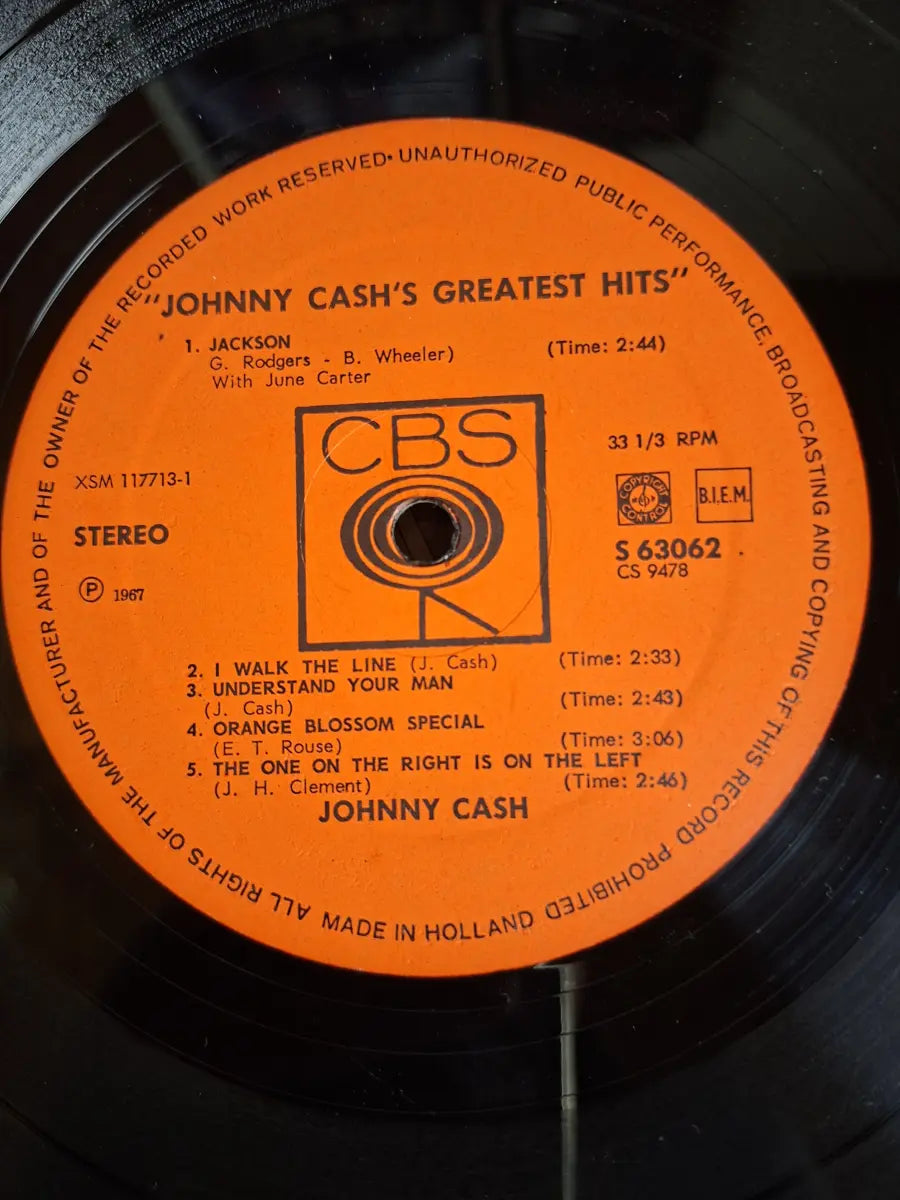Johnny Cash – Johnny Cash's Greatest Hits Volume 1