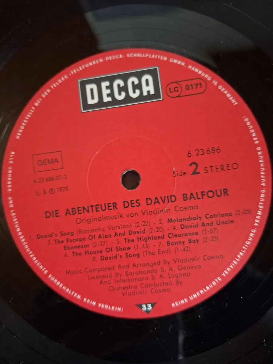 Vladimir Cosma – Die Abenteuer Des David Balfour