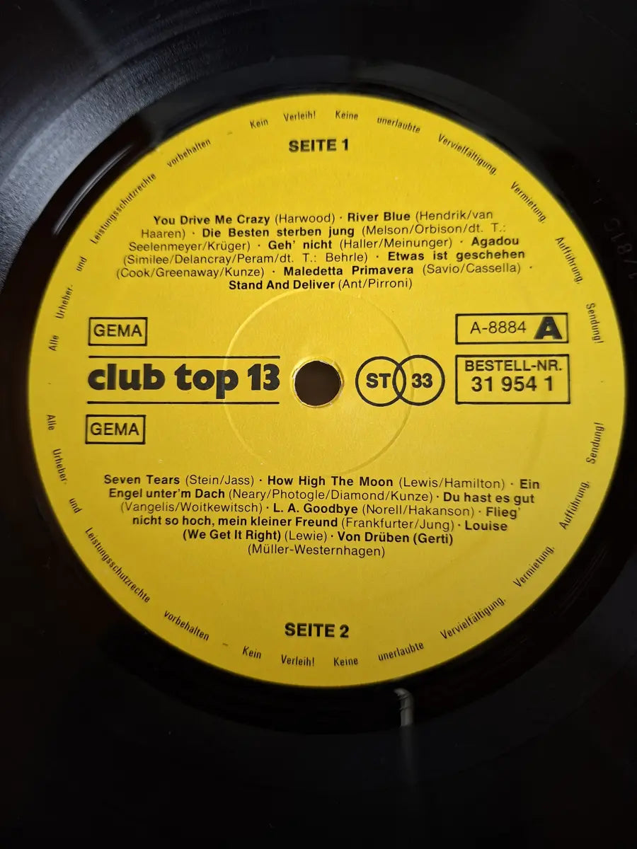 16 Top Hits - Aktuellste Schlager Aus Den Hitparaden September / Oktober 1981