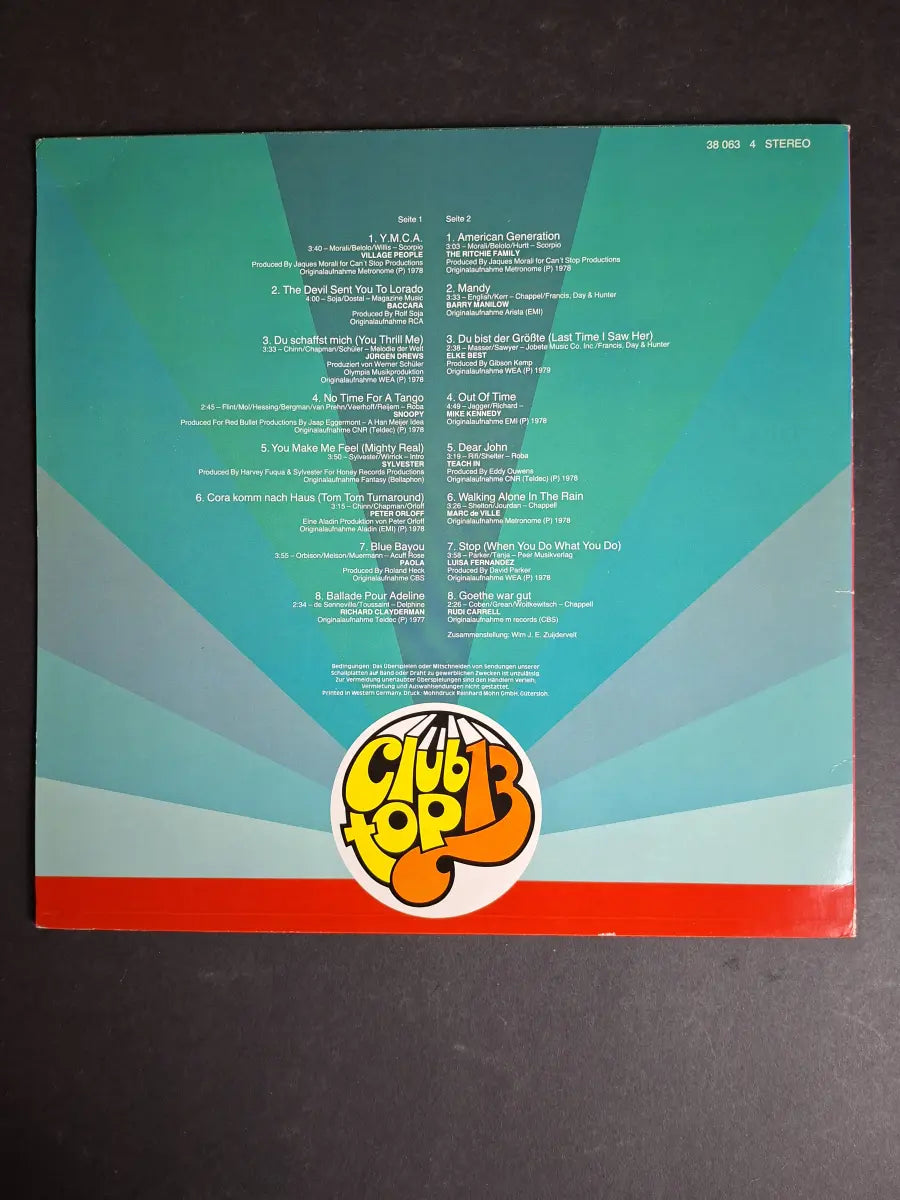 16 Top Hits - Tophits Der Monate März/April '79