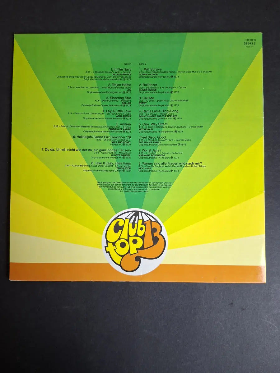 16 Top Hits - Tophits Der Monate Mai/Juni '79