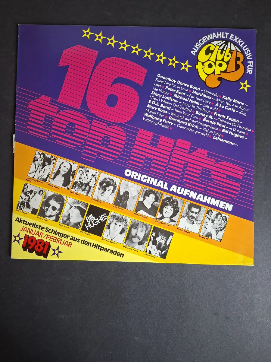 16 Top Hits - Aktuellste Schlager Aus Den Hitparaden Januar/Februar 1981