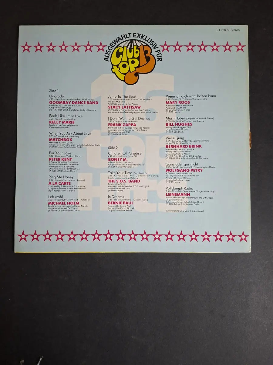 16 Top Hits - Aktuellste Schlager Aus Den Hitparaden Januar/Februar 1981