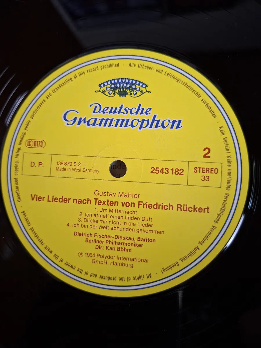Mahler - Dietrich Fischer-Dieskau · Karl Böhm · Berliner Philharmoniker – Kindertotenlieder · Rückert-Lieder