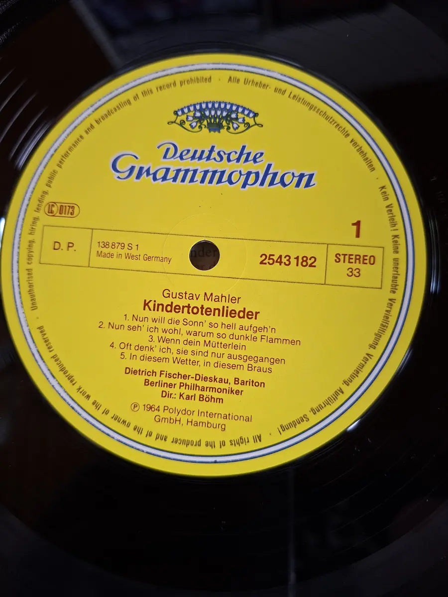Mahler - Dietrich Fischer-Dieskau · Karl Böhm · Berliner Philharmoniker – Kindertotenlieder · Rückert-Lieder