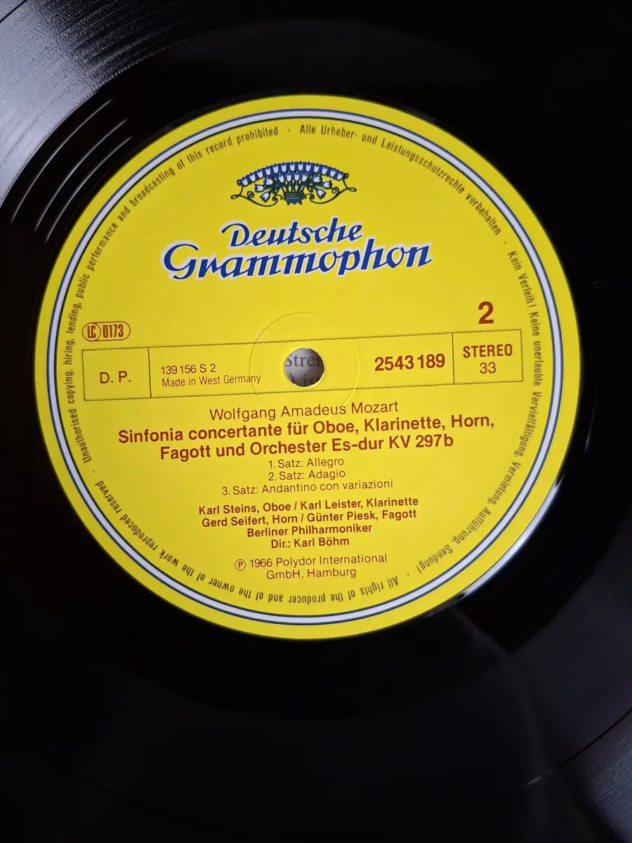 Mozart, Berliner Philharmoniker, Karl Böhm – Sinfonie Concertanti KV 364 & KV 297b
