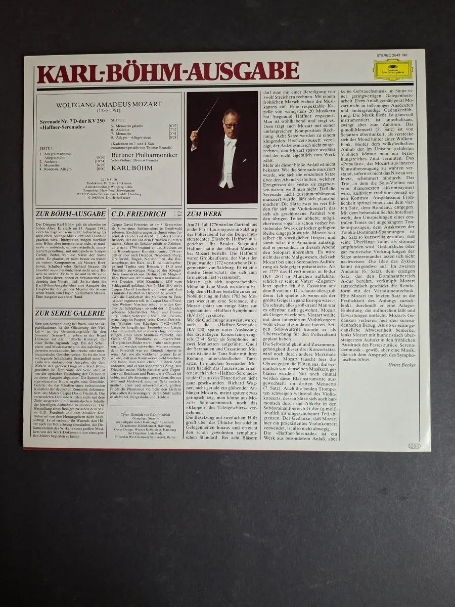 Mozart - Berliner Philharmoniker · Karl Böhm – Mozart: Haffner Serenade KV250