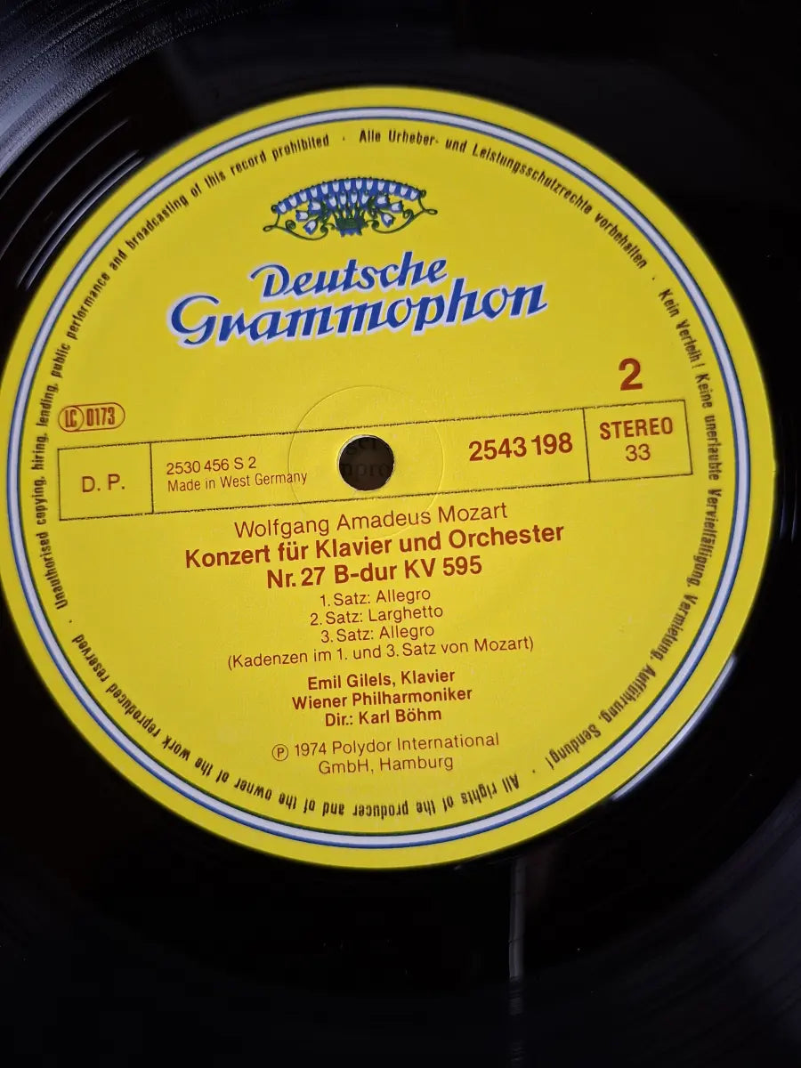 Karl Böhm, Wiener Philharmoniker, Elena Gilels, Emil Gilels, Wolfgang Amadeus Mozart – Karl-Böhm-Ausgabe Mozart: Klavierkonzert Nr.27 B-dur Konzert für 2 Klaviere Es-dur
