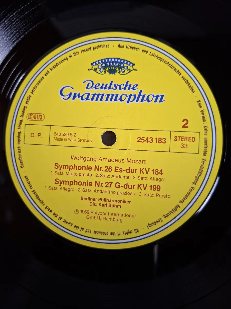 Mozart, Karl Böhm, Berliner Philharmoniker – Mozart: Symphonien Nr. 25 G-moll • Nr. 26 Es-Dur • Nr. 27 G-Dur