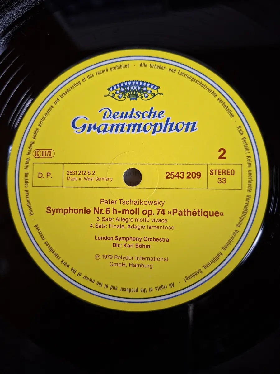 Tschaikowsky – London Symphony Orchestra, Karl Böhm – Symphonie Nr.6 »Pathétique«