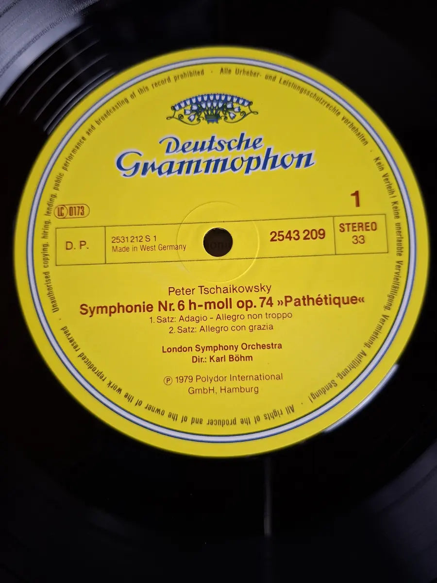 Tschaikowsky – London Symphony Orchestra, Karl Böhm – Symphonie Nr.6 »Pathétique«