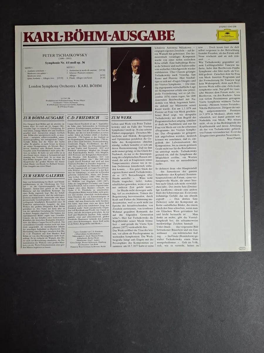 Tschaikowsky - Karl Böhm, London Symphony Orchestra – Symphonie Nr. 4