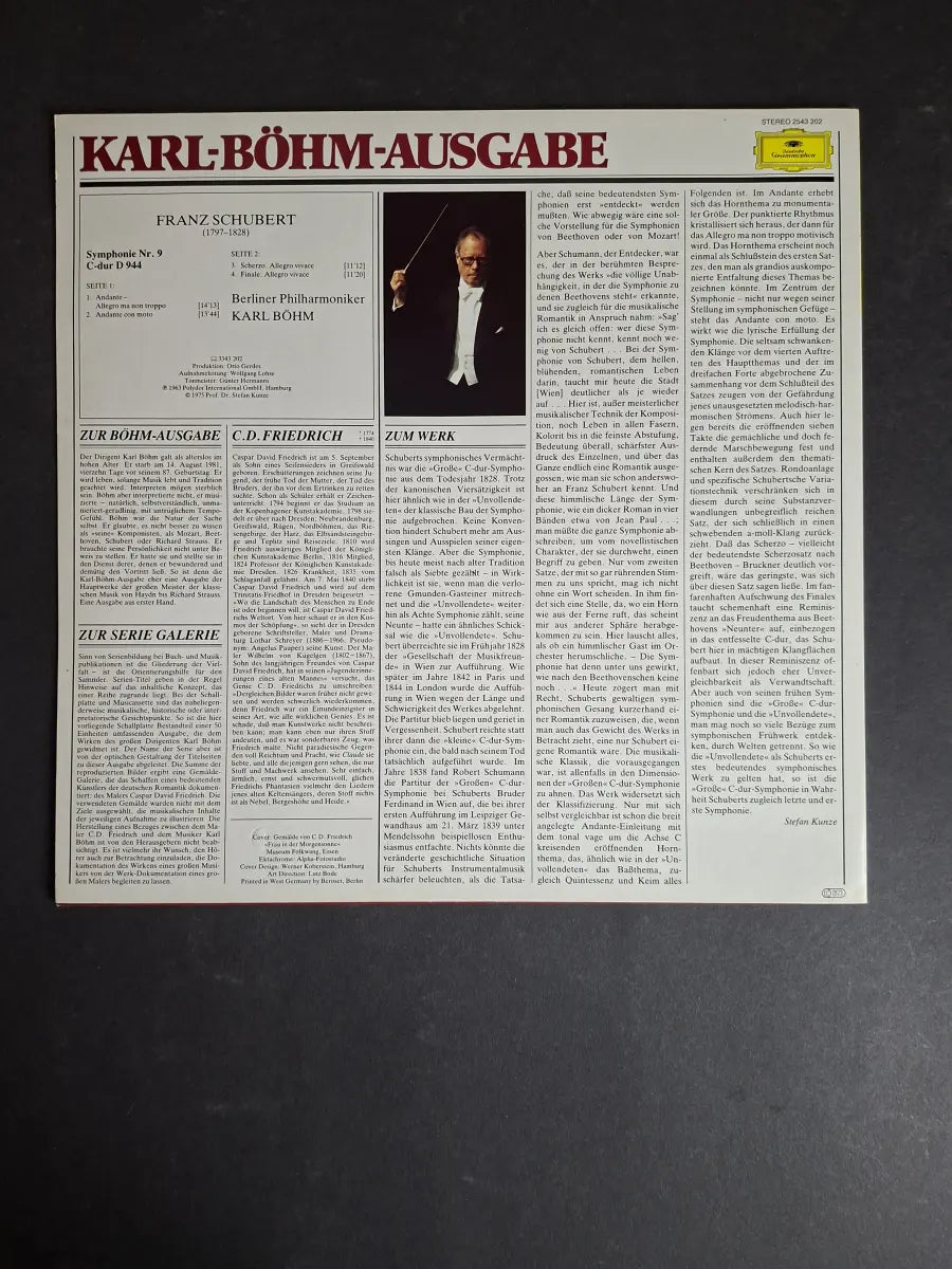 Schubert, Berliner Philharmoniker, Karl Böhm – Symphonie Nr. 9 C-dur D 944