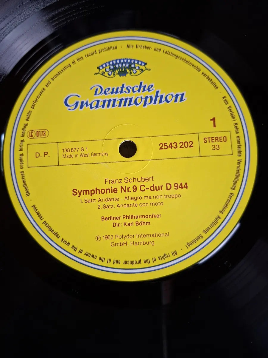 Schubert, Berliner Philharmoniker, Karl Böhm – Symphonie Nr. 9 C-dur D 944