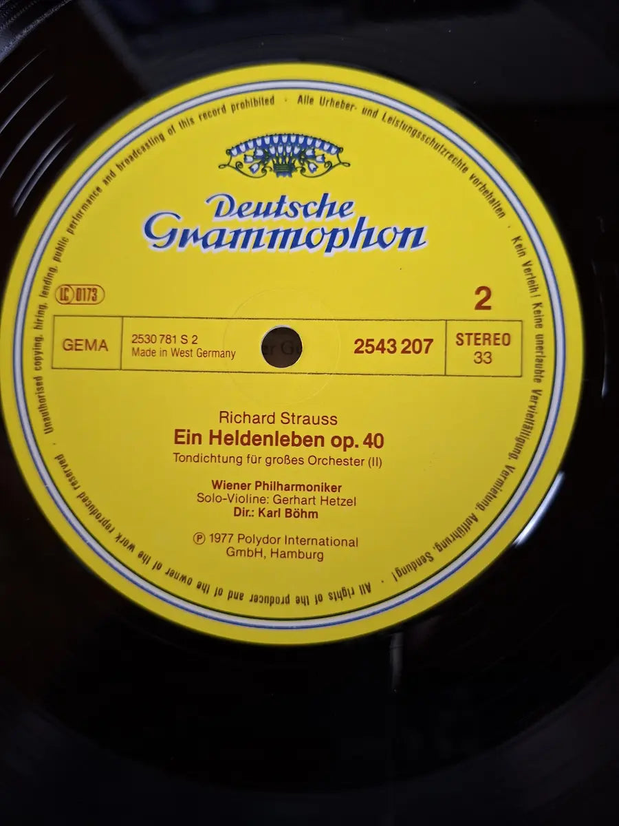 Wiener Philharmoniker, Gerhart Hetzel, Karl Böhm, R. Strauss* – Ein Heldenleben
