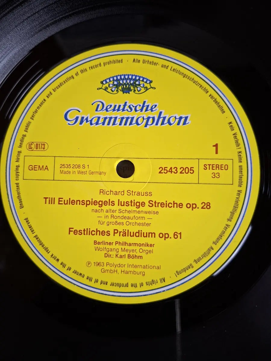 Karl Böhm / Wiener Philharmoniker / R. Strauss – Don Juan / Till Eulenspiegel / Festliches Präludium / Salomes Tanz