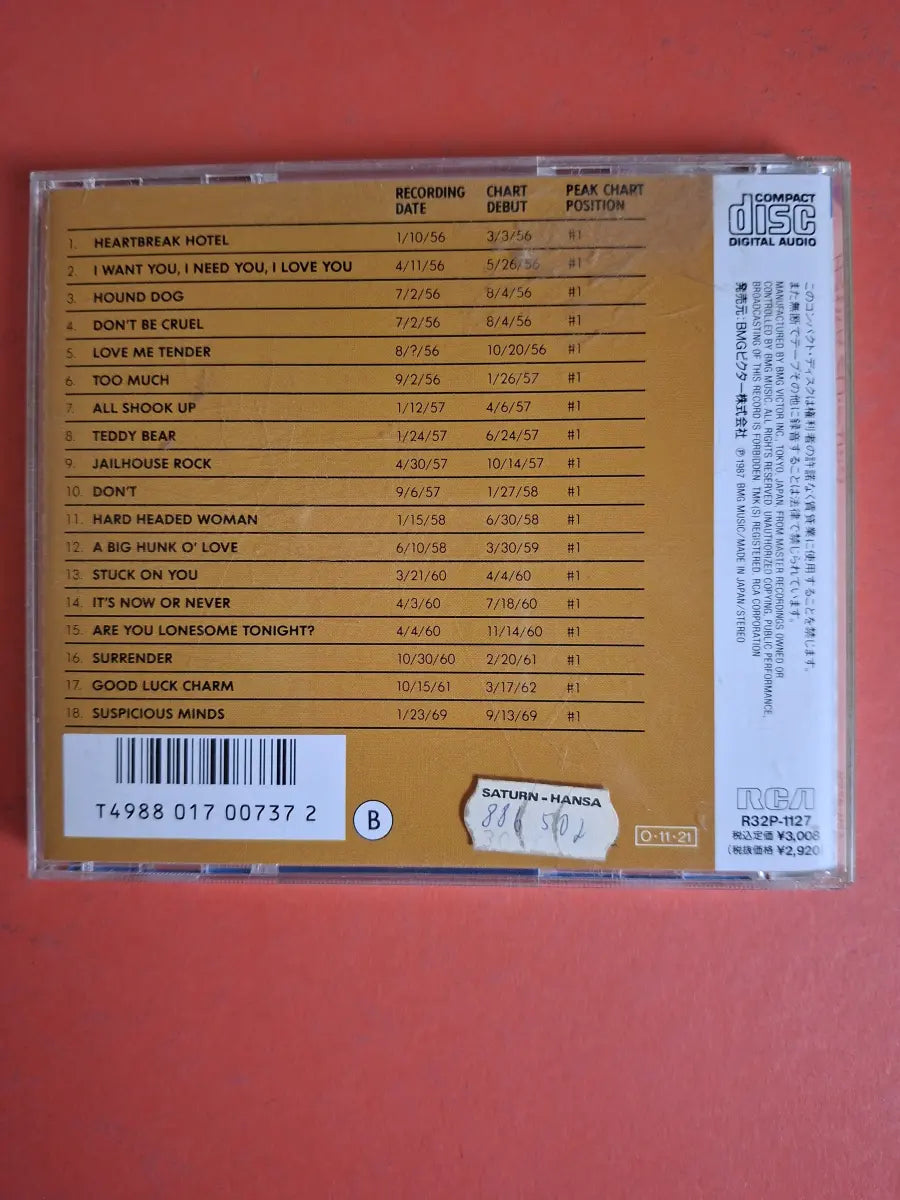 Elvis Presley – The Number One Hits = エルヴィス NO.1ヒッツ