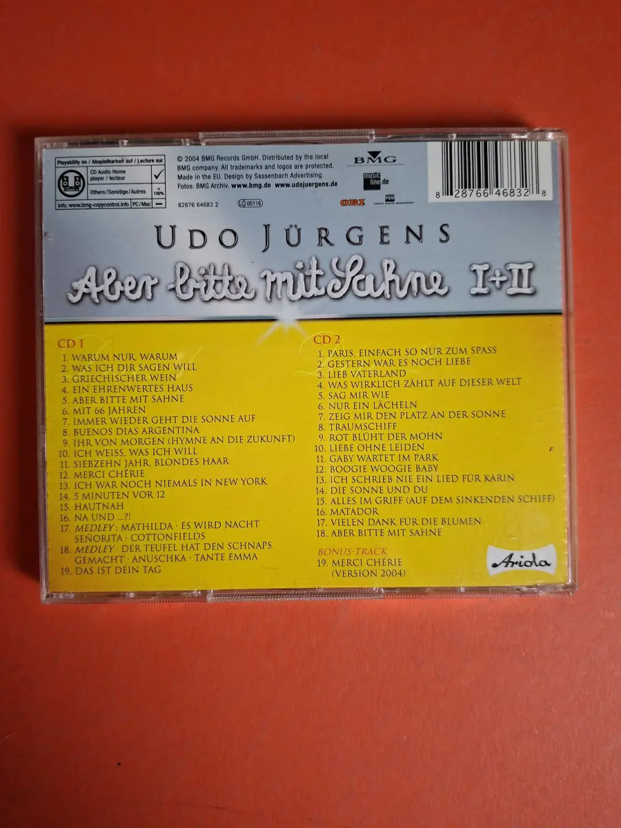 Udo Jürgens – Aber Bitte Mit Sahne I + II - Seine Großen Erfolge