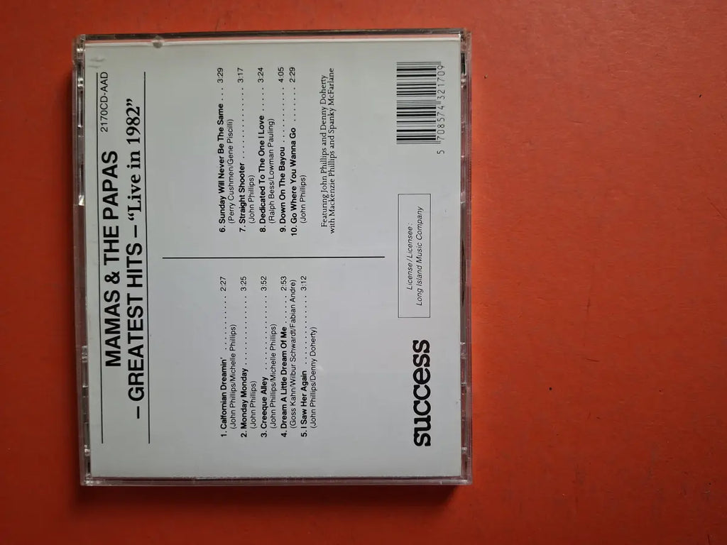 The Mama's And The Papa's – Greatest Hits - Live In 1982