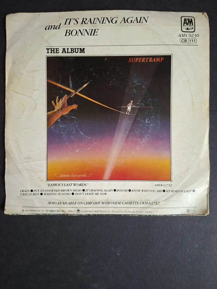 Supertramp – It's Raining Again