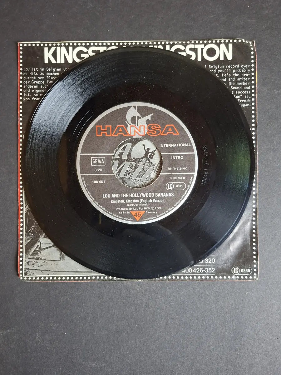 Lou And The Hollywood Bananas – Kingston, Kingston (French & English Version)