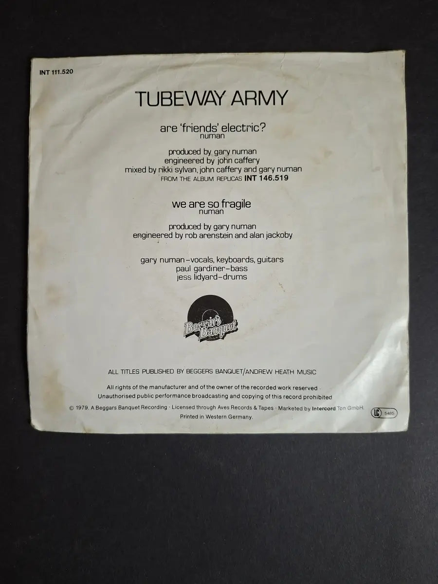 Tubeway Army – Are 'Friends' Electric?