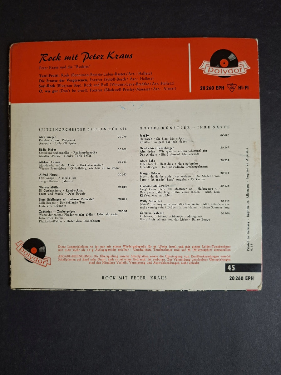 Peter Kraus – Rock Mit Peter Kraus