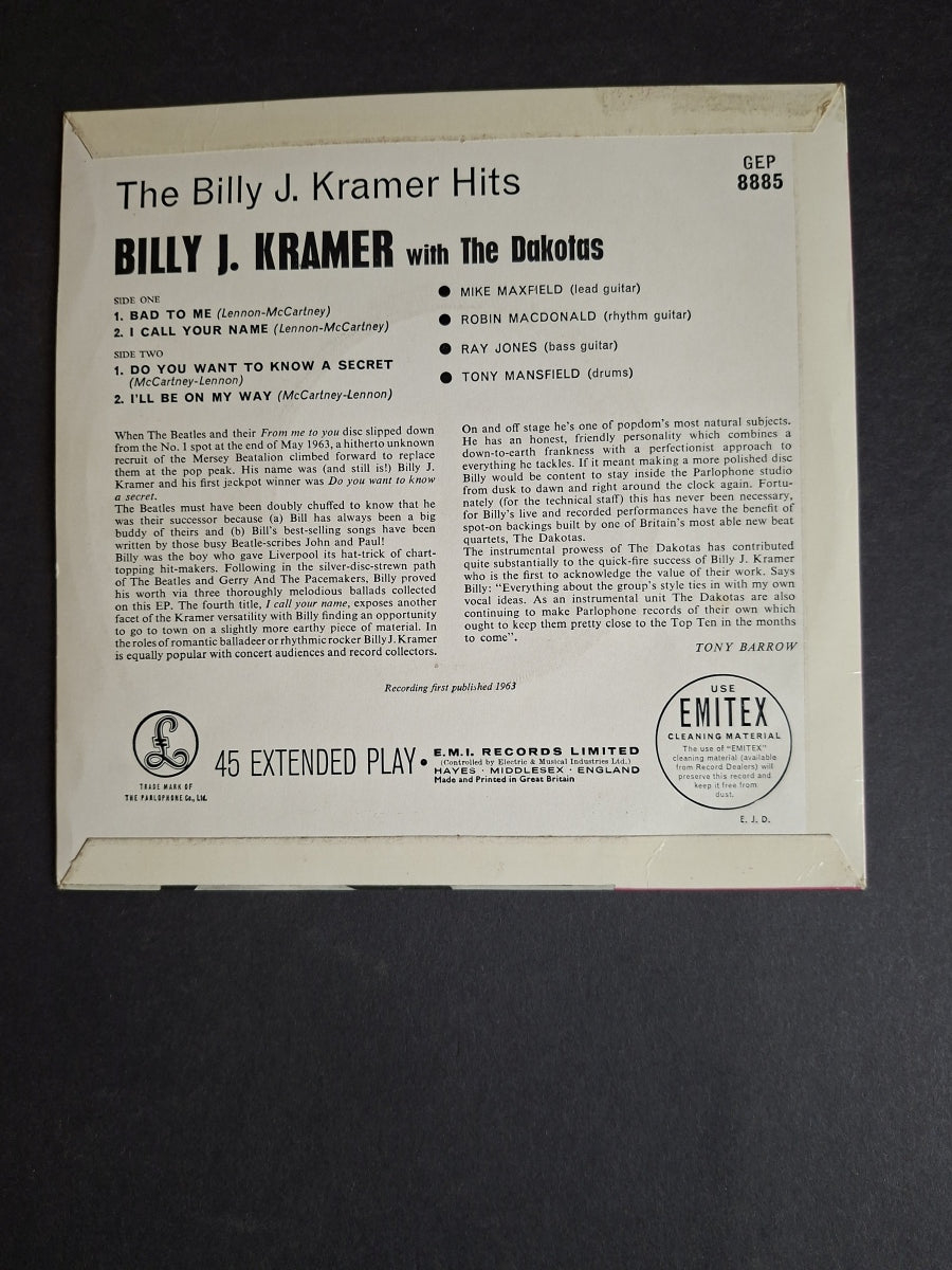 Billy J. Kramer With The Dakotas – The Billy J. Kramer Hits