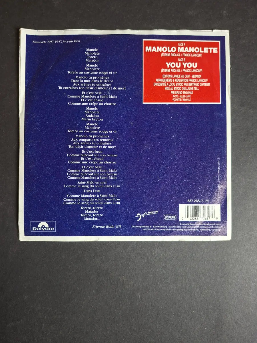 Vanessa Paradis – Manolo Manolete
